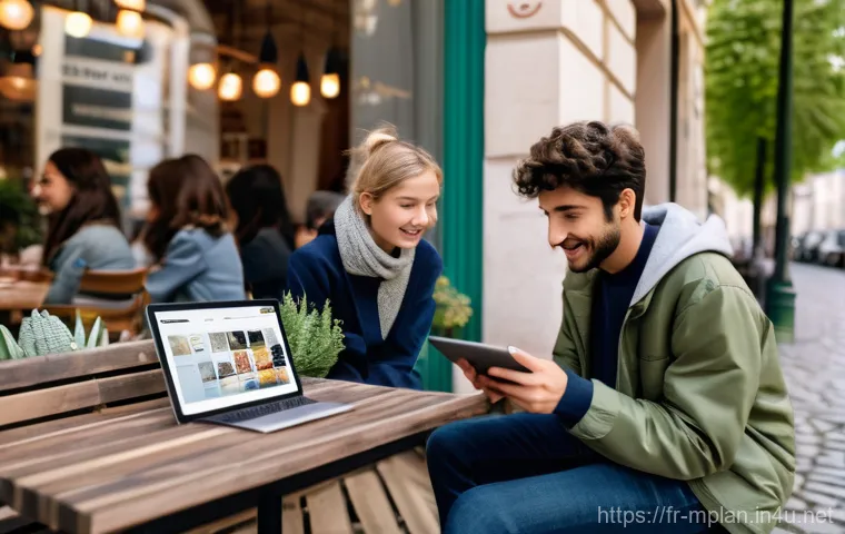 미디어 플래너와 데이터 기반 마케팅 - **Prompt:** A diverse group of modern French marketing professionals (men and women, all modestly dr...